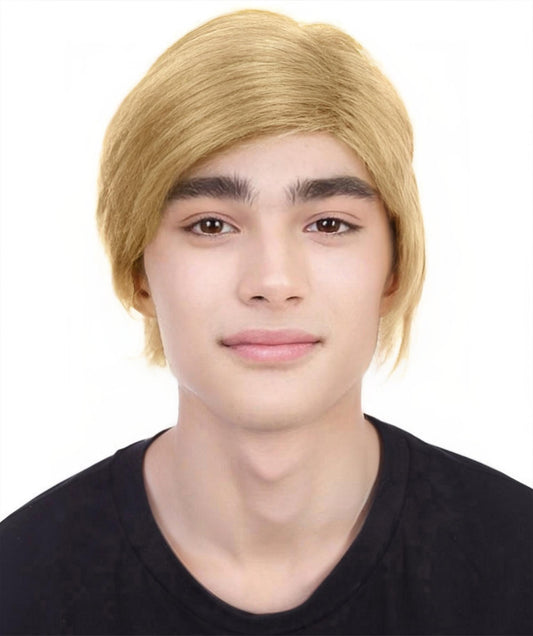 Mr. President , Gold Short Wig , Premium Breathable Capless Cap