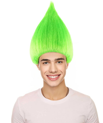 Unisex Troll Wig Collection , Assorted Colors Lots of Color Choices , Premium Breathable Capless Cap