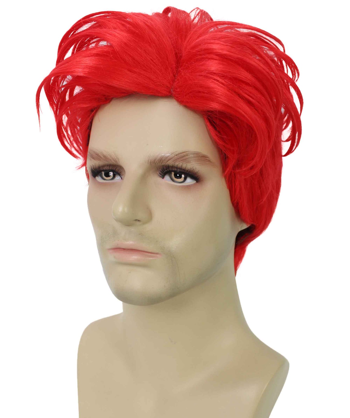 90's Rave Guy | Men's Short Gelled Middle Part | Halloween Wig | Multiple colors | Flame-Retardant Synthetic Fiber