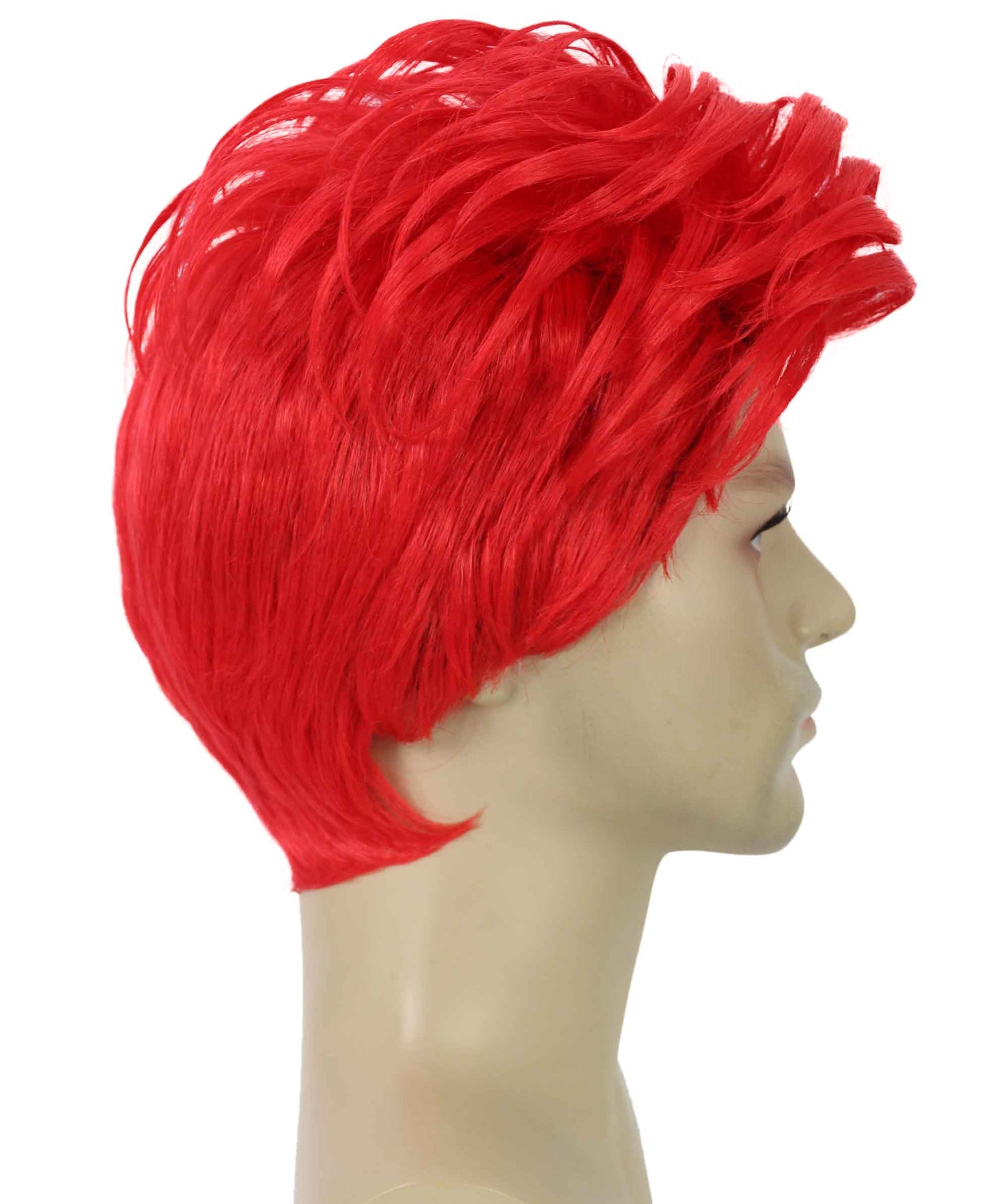 90's Rave Guy | Men's Short Gelled Middle Part | Halloween Wig | Multiple colors | Flame-Retardant Synthetic Fiber