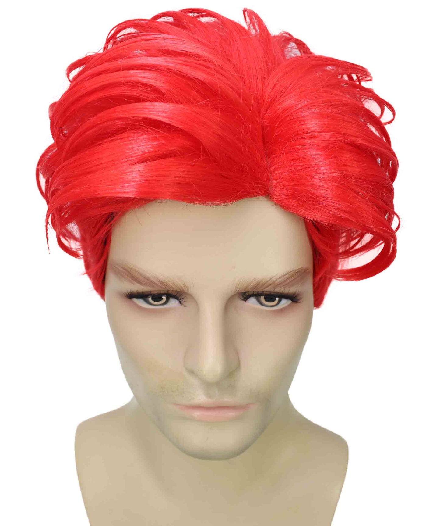 90's Rave Guy | Men's Short Gelled Middle Part | Halloween Wig | Multiple colors | Flame-Retardant Synthetic Fiber