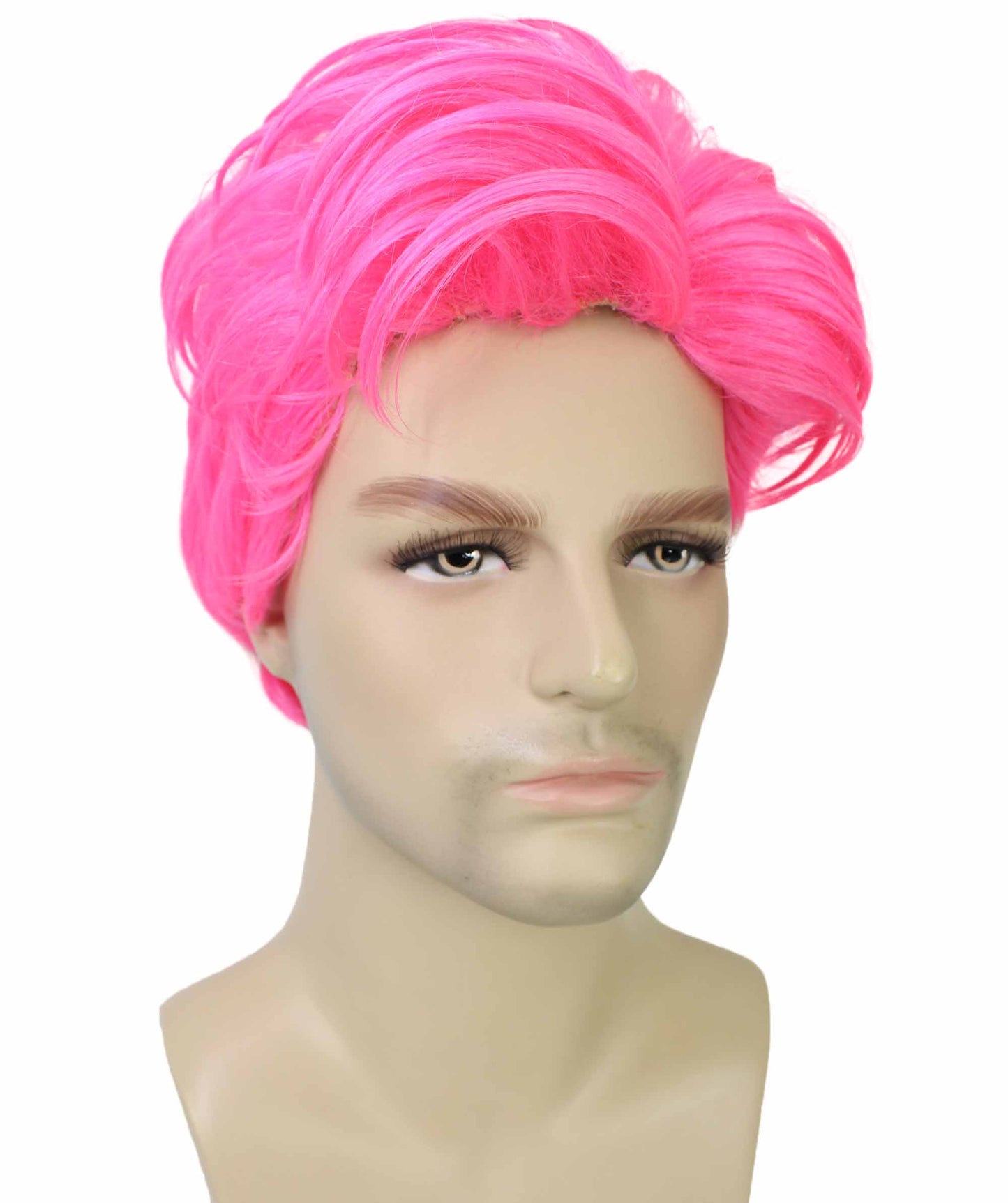 90's Rave Guy | Men's Short Gelled Middle Part | Halloween Wig | Multiple colors | Flame-Retardant Synthetic Fiber