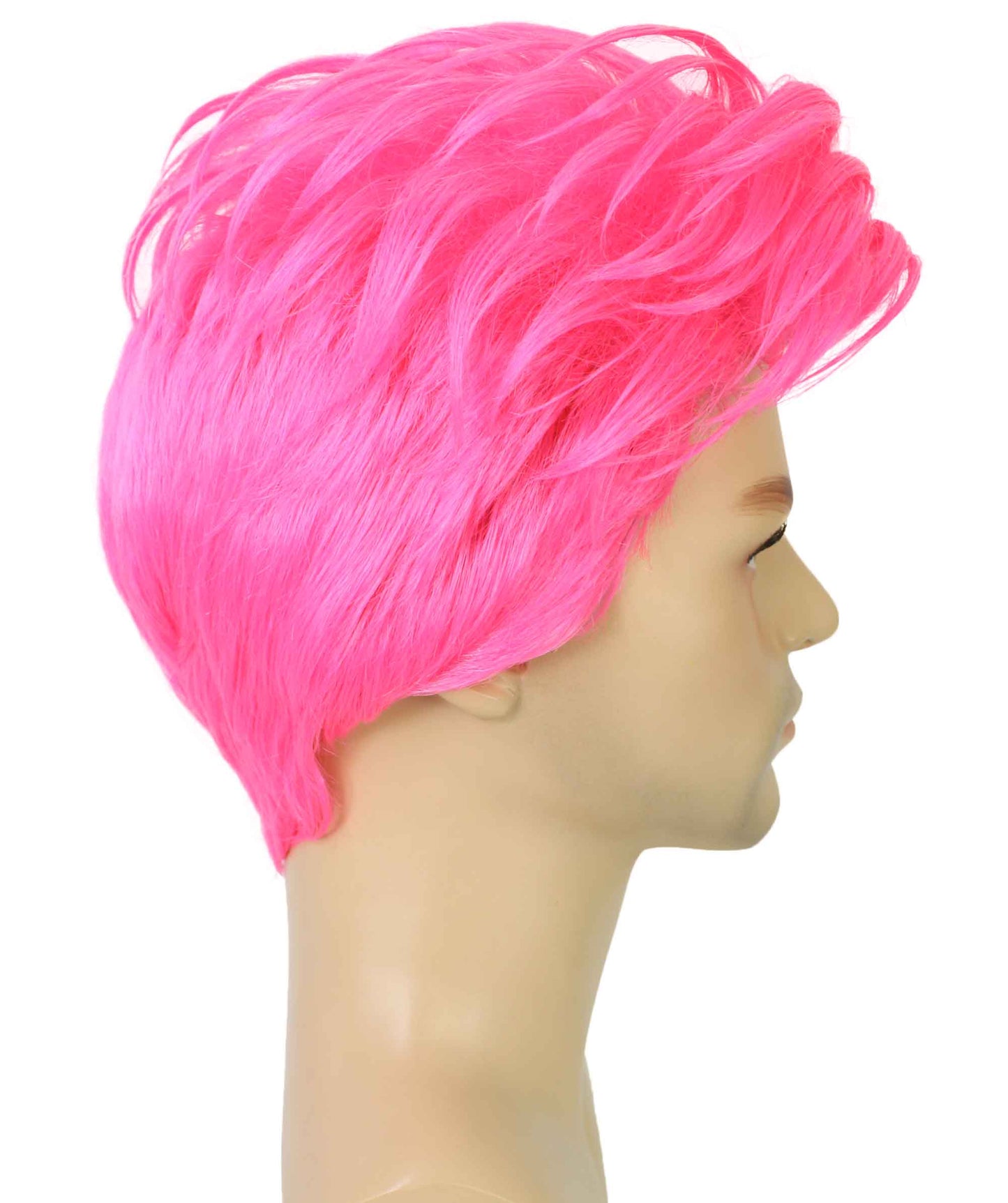 90's Rave Guy | Men's Short Gelled Middle Part | Halloween Wig | Multiple colors | Flame-Retardant Synthetic Fiber