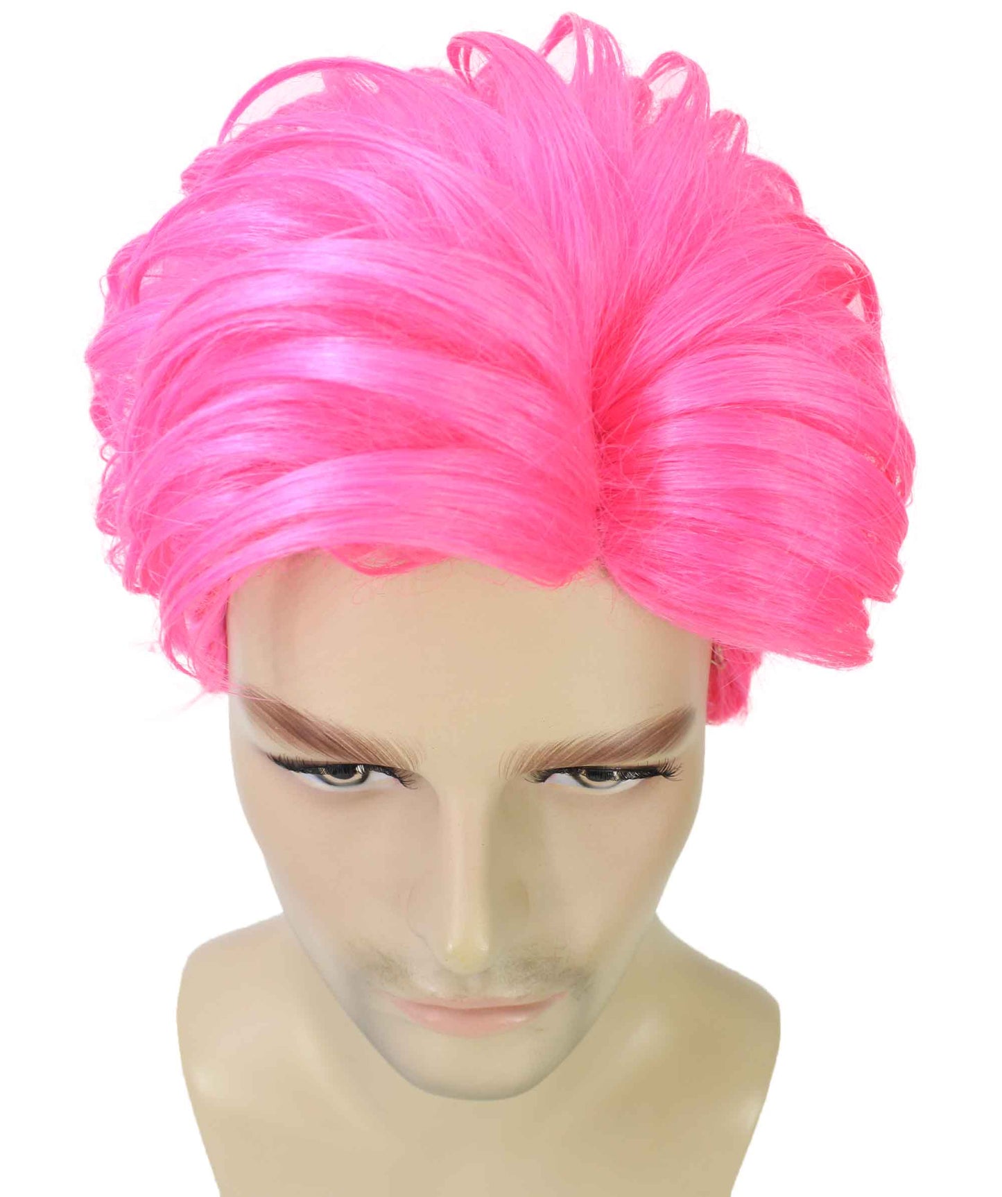 90's Rave Guy | Men's Short Gelled Middle Part | Halloween Wig | Multiple colors | Flame-Retardant Synthetic Fiber