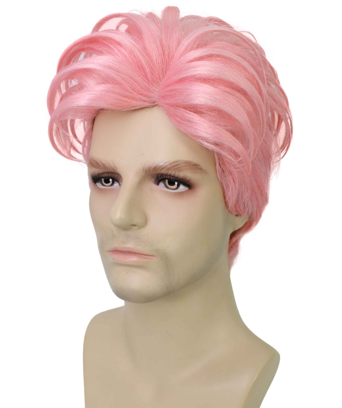 90's Rave Guy | Men's Short Gelled Middle Part | Halloween Wig | Multiple colors | Flame-Retardant Synthetic Fiber