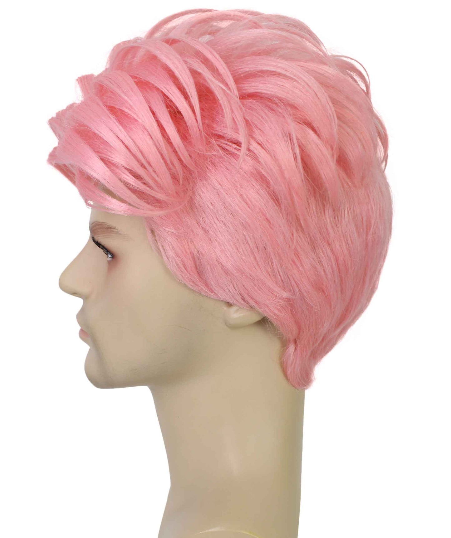 90's Rave Guy | Men's Short Gelled Middle Part | Halloween Wig | Multiple colors | Flame-Retardant Synthetic Fiber