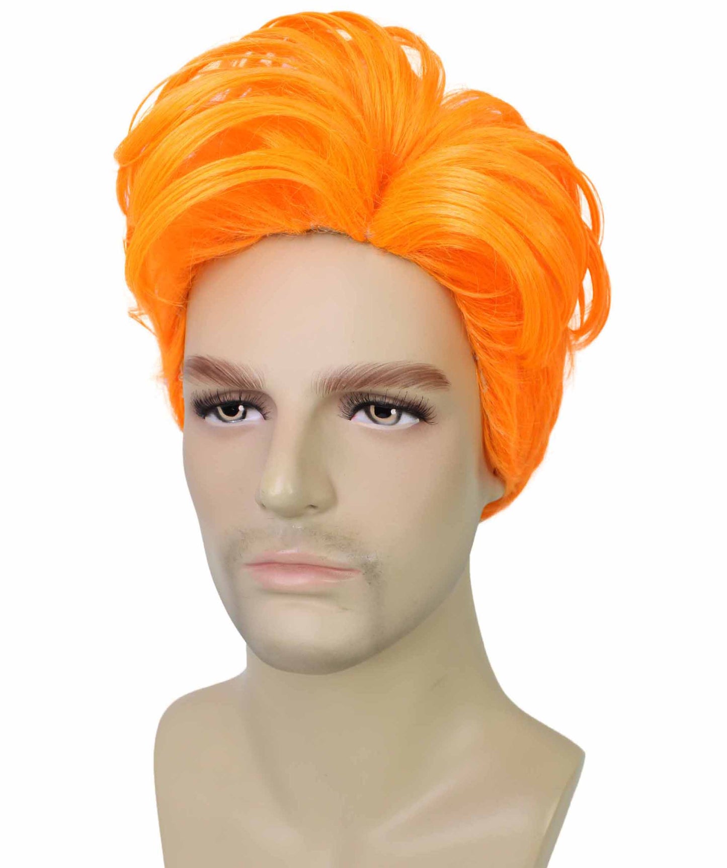 90's Rave Guy | Men's Short Gelled Middle Part | Halloween Wig | Multiple colors | Flame-Retardant Synthetic Fiber