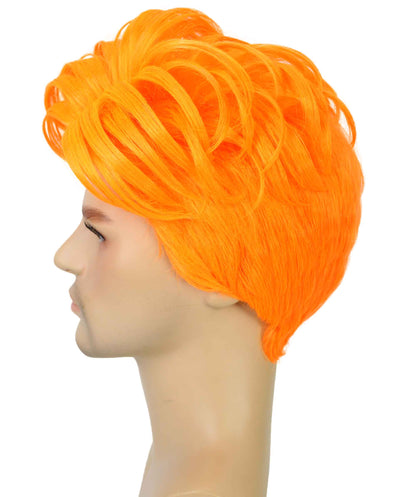 90's Rave Guy | Men's Short Gelled Middle Part | Halloween Wig | Multiple colors | Flame-Retardant Synthetic Fiber