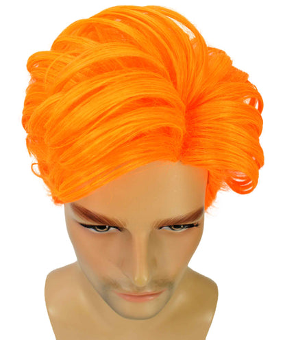 90's Rave Guy | Men's Short Gelled Middle Part | Halloween Wig | Multiple colors | Flame-Retardant Synthetic Fiber