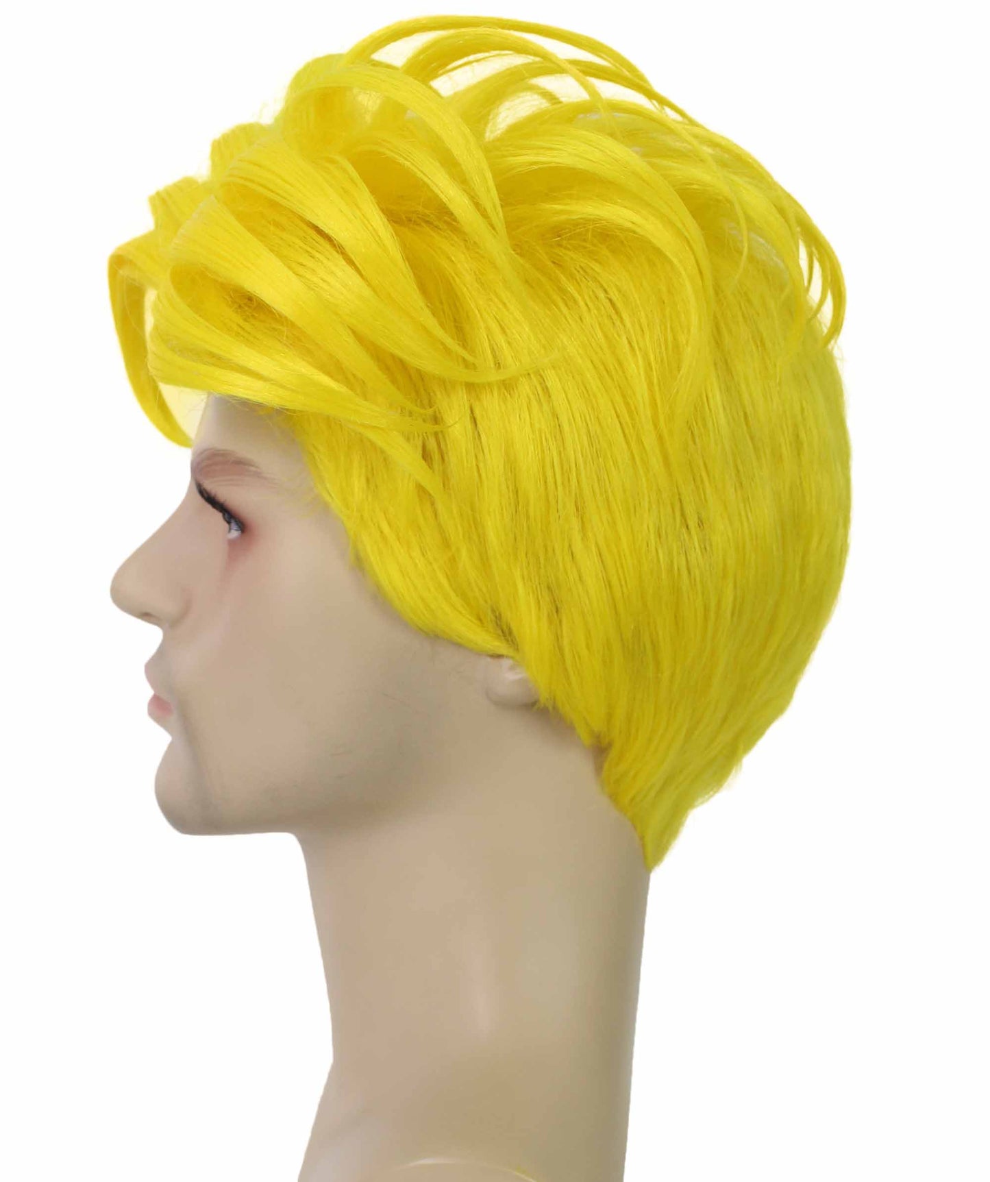 90's Rave Guy | Men's Short Gelled Middle Part | Halloween Wig | Multiple colors | Flame-Retardant Synthetic Fiber