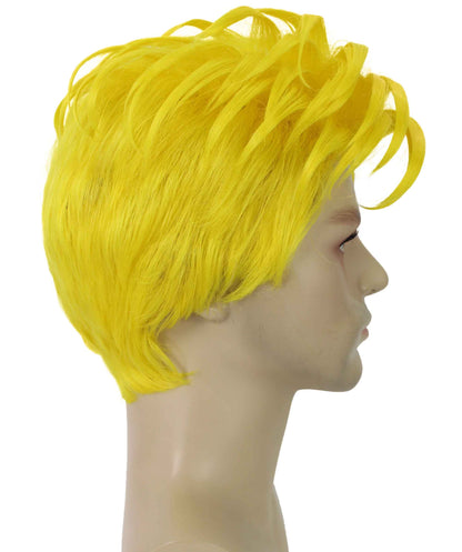 90's Rave Guy | Men's Short Gelled Middle Part | Halloween Wig | Multiple colors | Flame-Retardant Synthetic Fiber