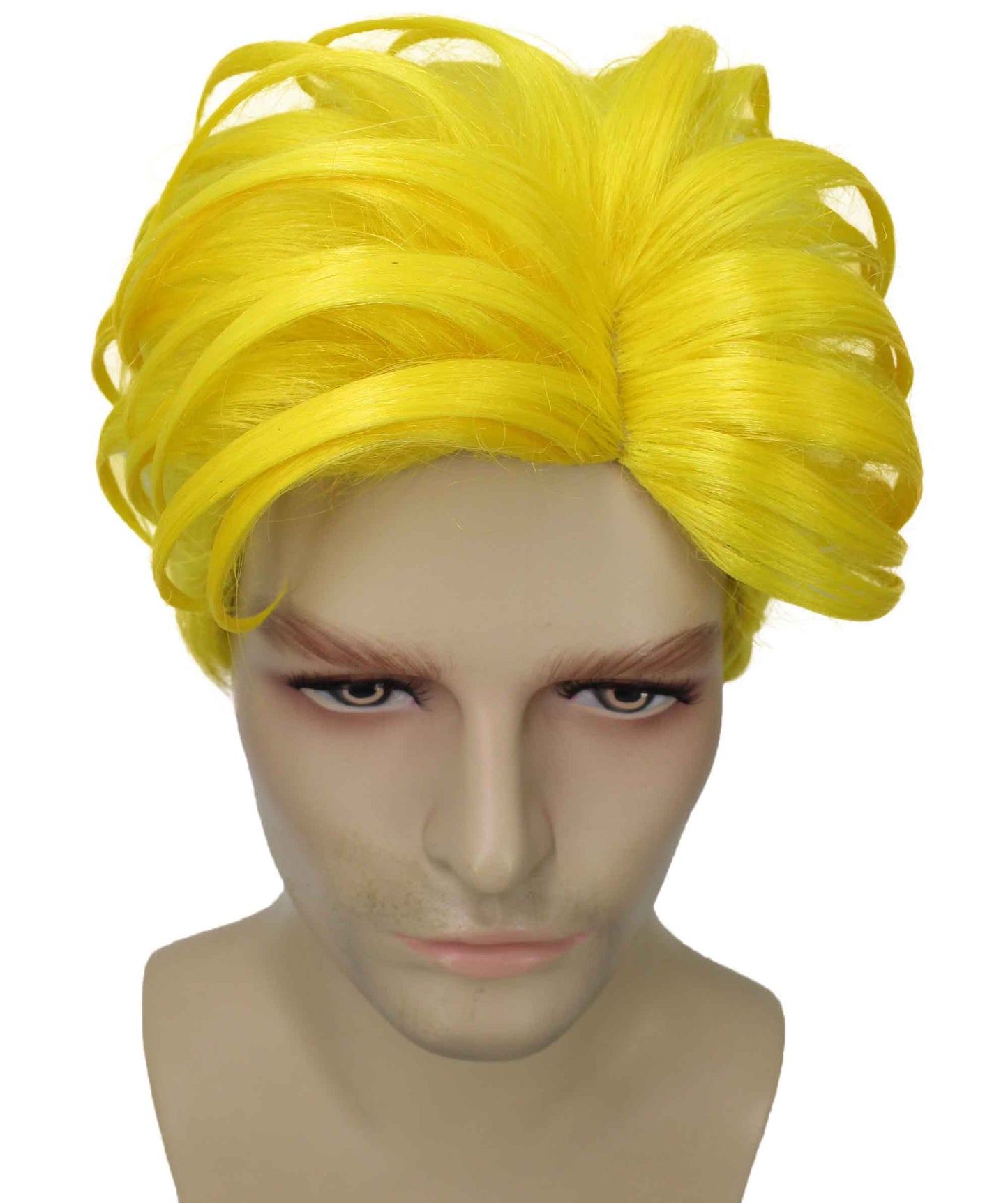 90's Rave Guy | Men's Short Gelled Middle Part | Halloween Wig | Multiple colors | Flame-Retardant Synthetic Fiber