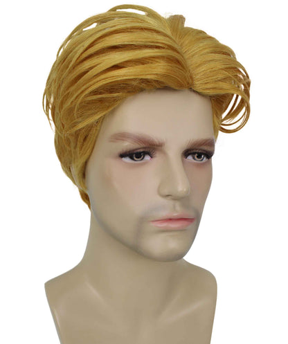 90's Rave Guy | Men's Short Gelled Middle Part | Halloween Wig | Multiple colors | Flame-Retardant Synthetic Fiber