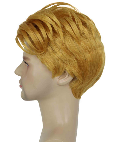 90's Rave Guy | Men's Short Gelled Middle Part | Halloween Wig | Multiple colors | Flame-Retardant Synthetic Fiber