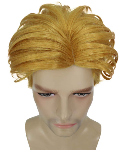 90's Rave Guy | Men's Short Gelled Middle Part | Halloween Wig | Multiple colors | Flame-Retardant Synthetic Fiber