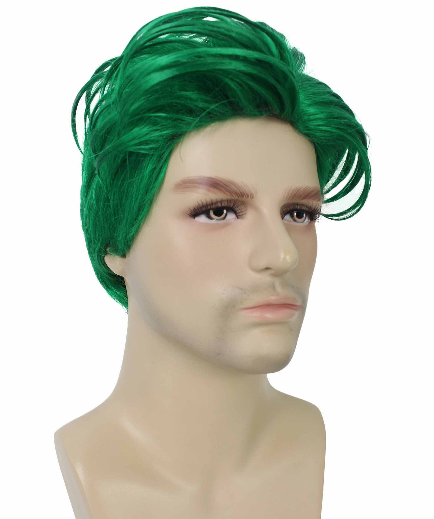 90's Rave Guy | Men's Short Gelled Middle Part | Halloween Wig | Multiple colors | Flame-Retardant Synthetic Fiber