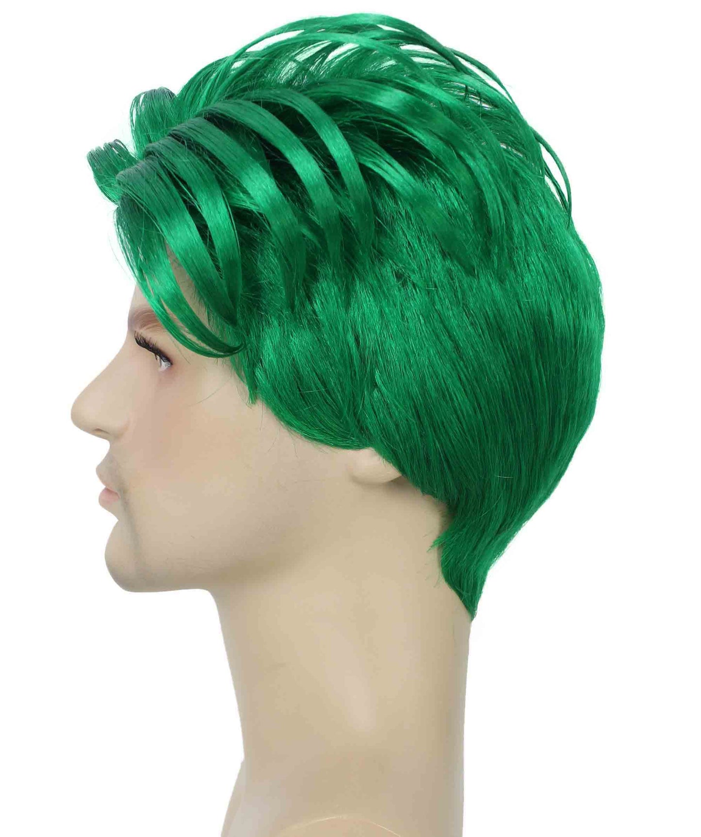 90's Rave Guy | Men's Short Gelled Middle Part | Halloween Wig | Multiple colors | Flame-Retardant Synthetic Fiber