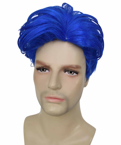 90's Rave Guy | Men's Short Gelled Middle Part | Halloween Wig | Multiple colors | Flame-Retardant Synthetic Fiber