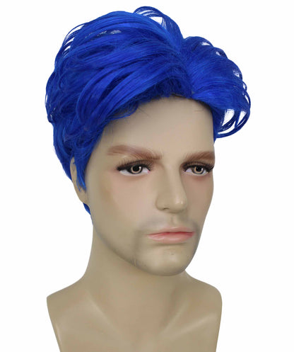 90's Rave Guy | Men's Short Gelled Middle Part | Halloween Wig | Multiple colors | Flame-Retardant Synthetic Fiber