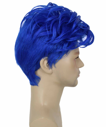 90's Rave Guy | Men's Short Gelled Middle Part | Halloween Wig | Multiple colors | Flame-Retardant Synthetic Fiber