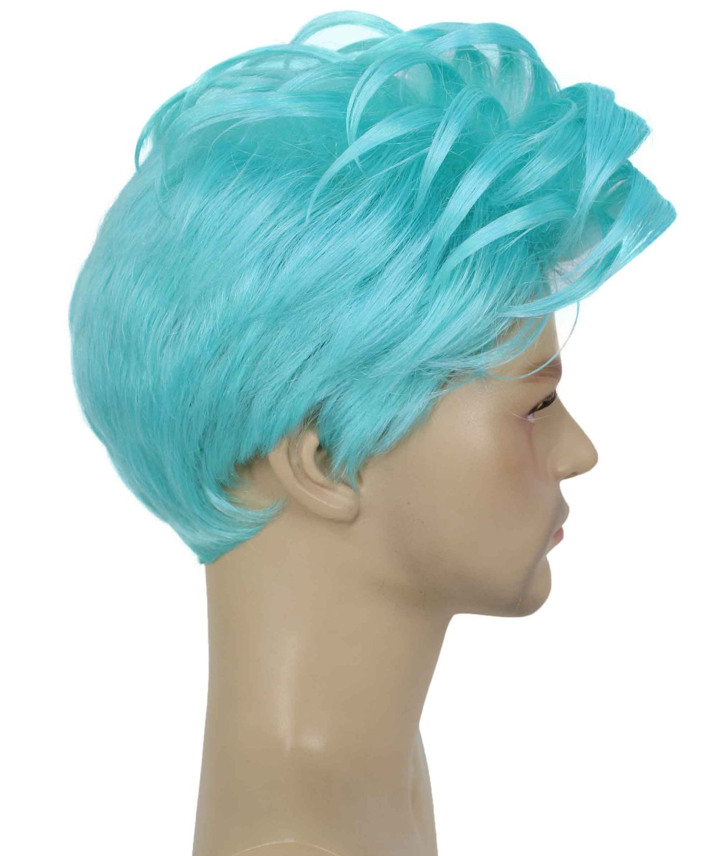 90's Rave Guy | Men's Short Gelled Middle Part | Halloween Wig | Multiple colors | Flame-Retardant Synthetic Fiber