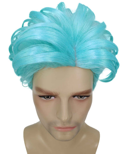 90's Rave Guy | Men's Short Gelled Middle Part | Halloween Wig | Multiple colors | Flame-Retardant Synthetic Fiber