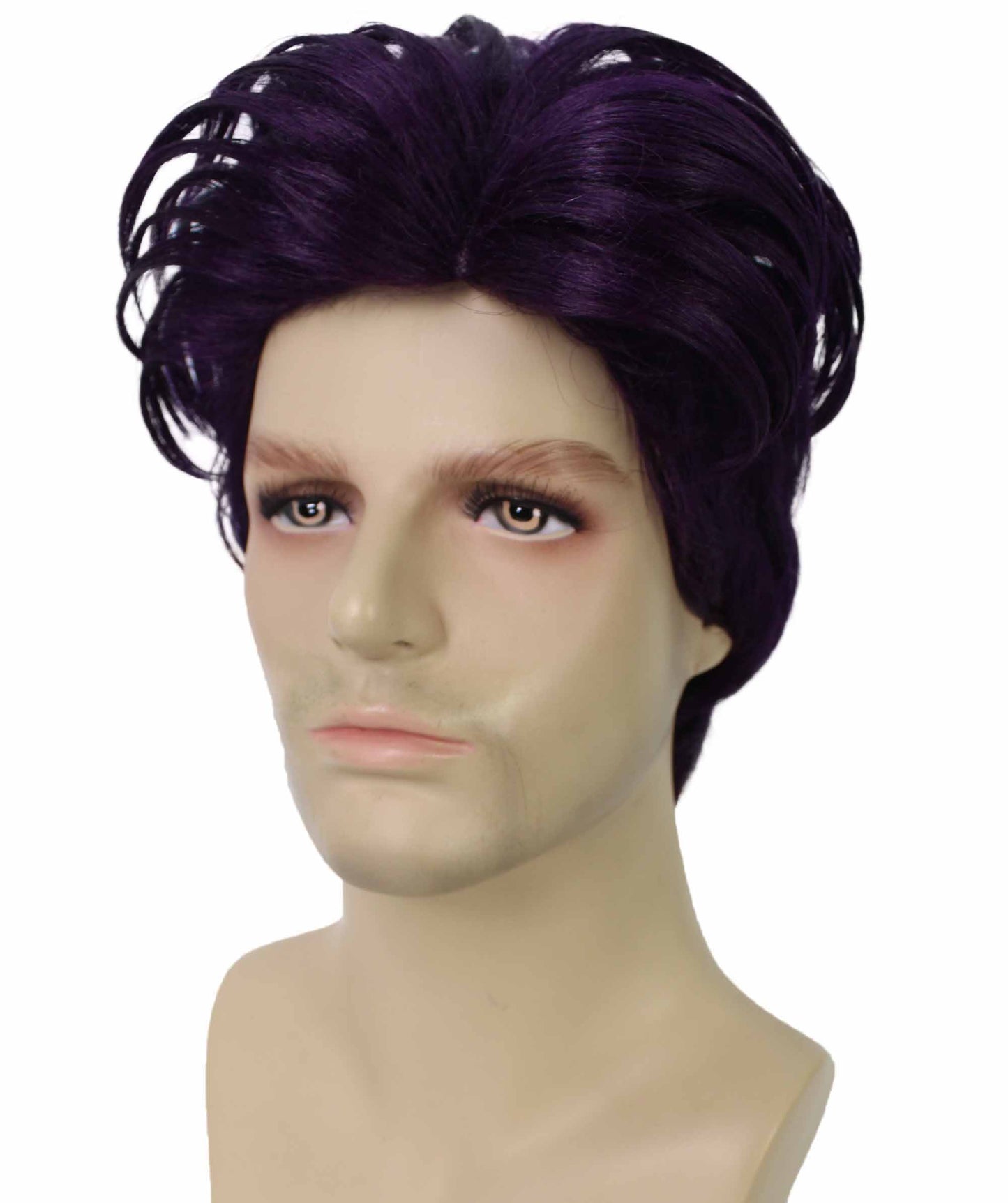 90's Rave Guy | Men's Short Gelled Middle Part | Halloween Wig | Multiple colors | Flame-Retardant Synthetic Fiber