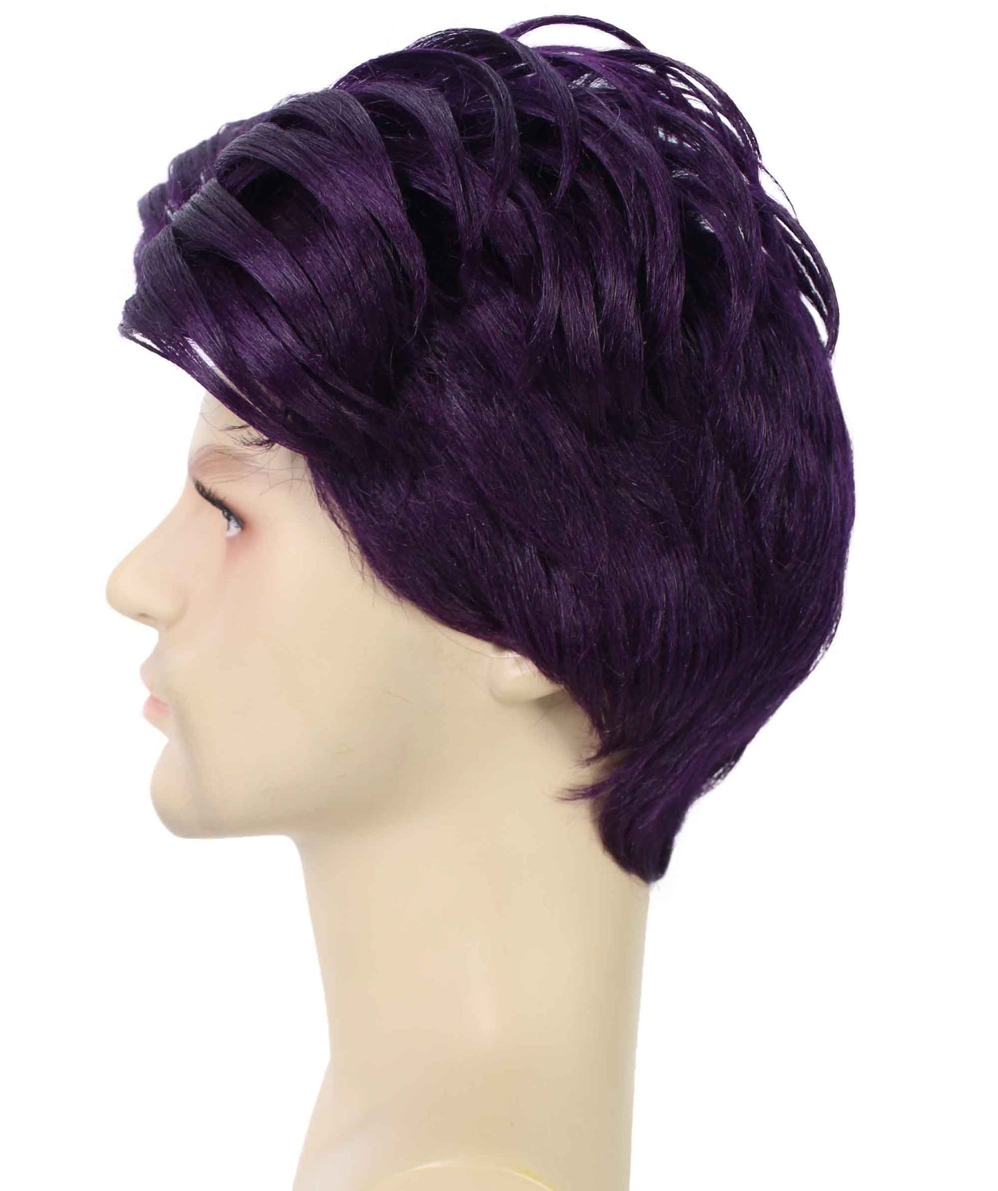 90's Rave Guy | Men's Short Gelled Middle Part | Halloween Wig | Multiple colors | Flame-Retardant Synthetic Fiber