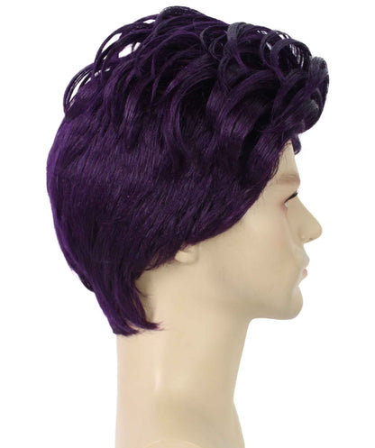 90's Rave Guy | Men's Short Gelled Middle Part | Halloween Wig | Multiple colors | Flame-Retardant Synthetic Fiber