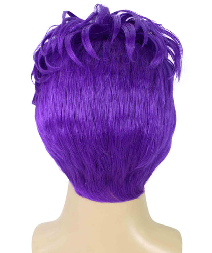 90's Rave Guy | Men's Short Gelled Middle Part | Halloween Wig | Multiple colors | Flame-Retardant Synthetic Fiber