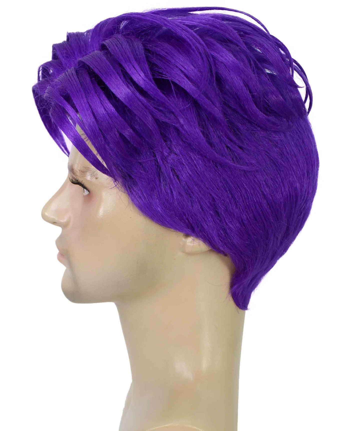 90's Rave Guy | Men's Short Gelled Middle Part | Halloween Wig | Multiple colors | Flame-Retardant Synthetic Fiber