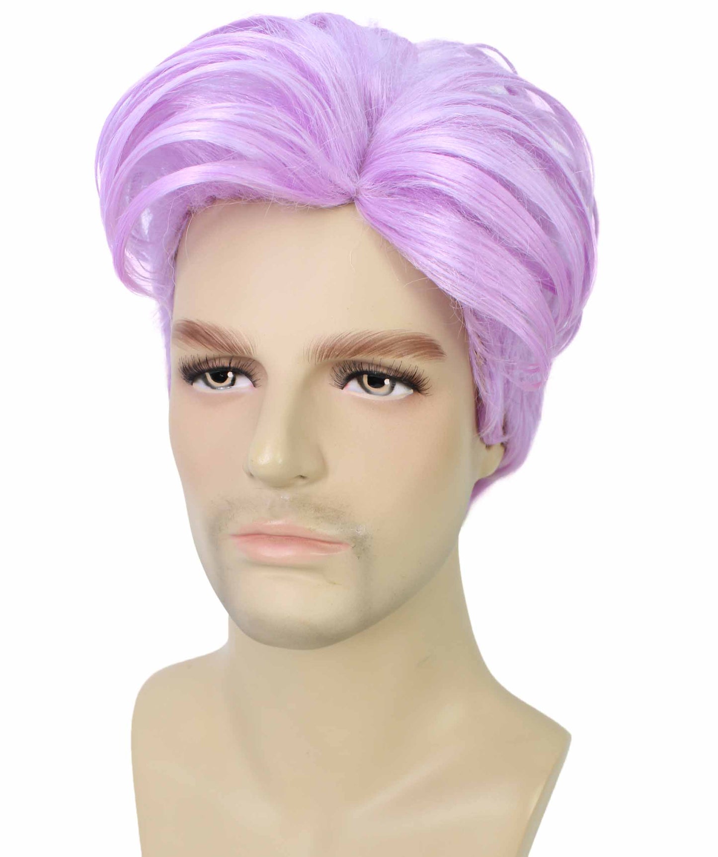 90's Rave Guy | Men's Short Gelled Middle Part | Halloween Wig | Multiple colors | Flame-Retardant Synthetic Fiber