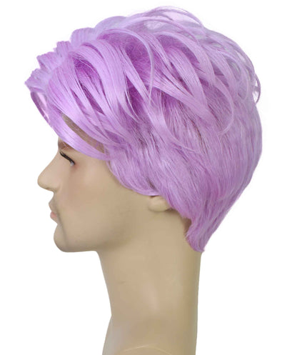 90's Rave Guy | Men's Short Gelled Middle Part | Halloween Wig | Multiple colors | Flame-Retardant Synthetic Fiber