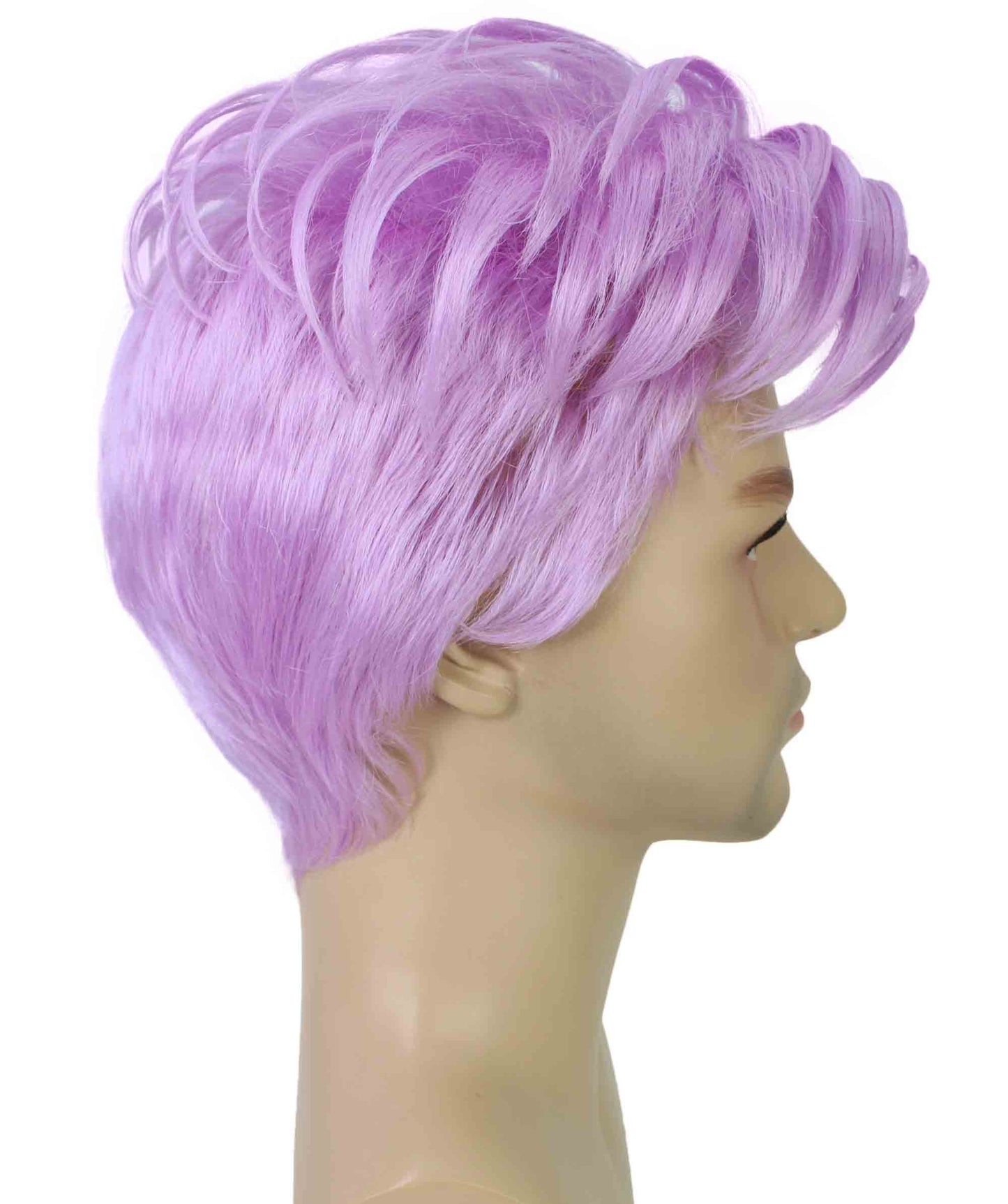 90's Rave Guy | Men's Short Gelled Middle Part | Halloween Wig | Multiple colors | Flame-Retardant Synthetic Fiber