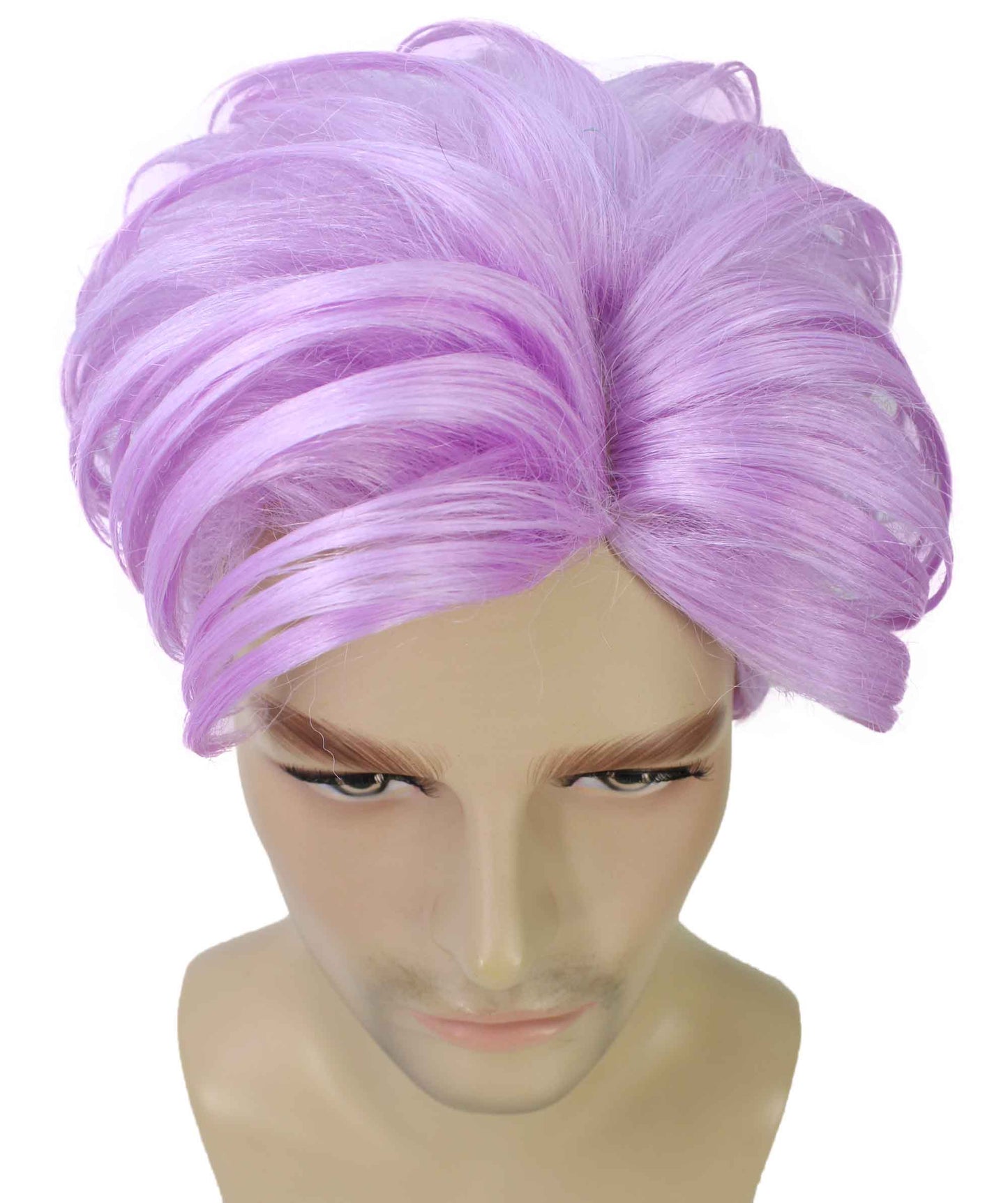 90's Rave Guy | Men's Short Gelled Middle Part | Halloween Wig | Multiple colors | Flame-Retardant Synthetic Fiber