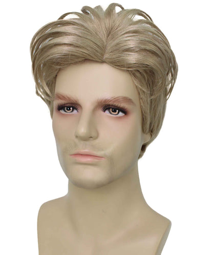 90's Rave Guy | Men's Short Gelled Middle Part | Halloween Wig | Multiple colors | Flame-Retardant Synthetic Fiber