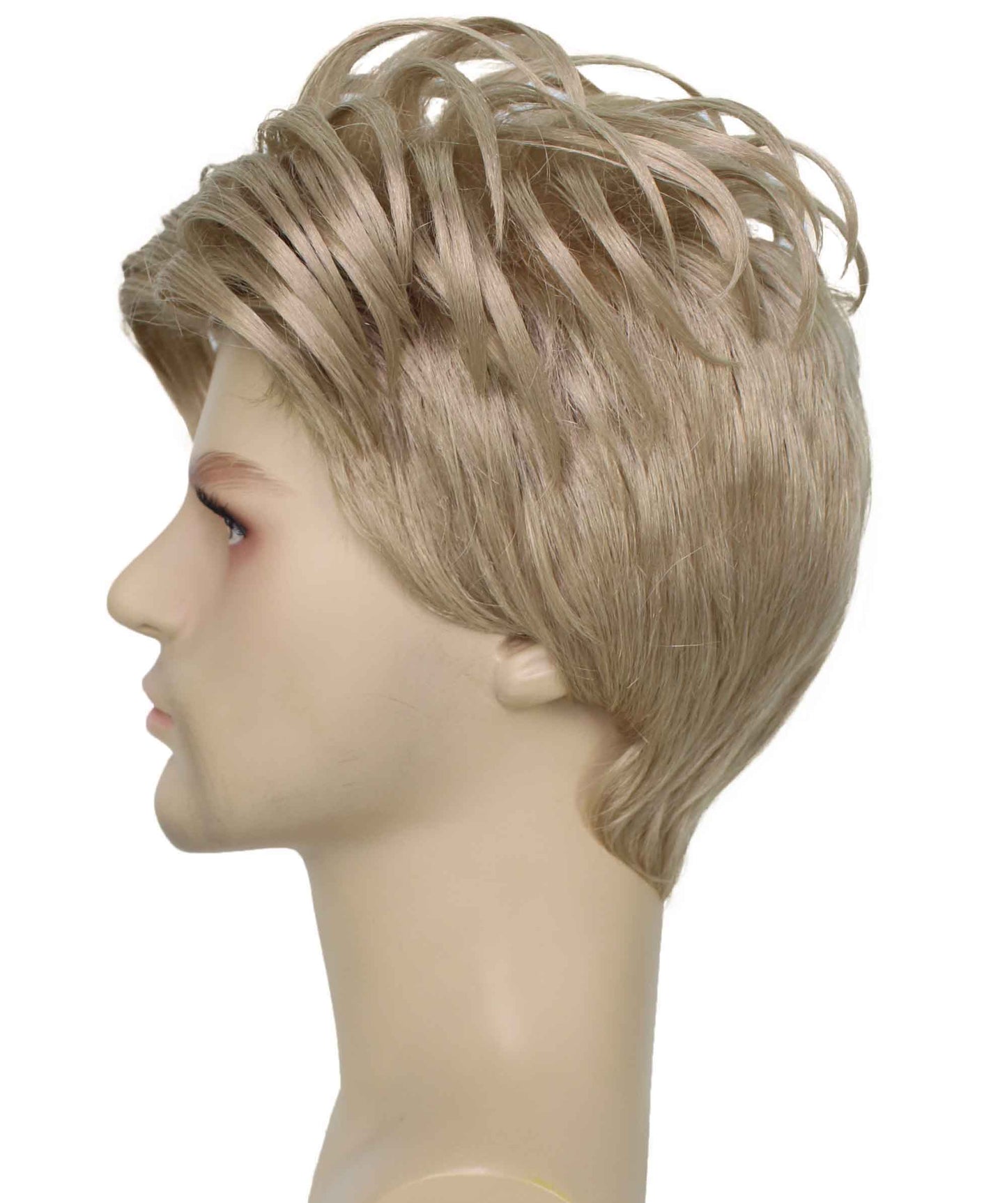 90's Rave Guy | Men's Short Gelled Middle Part | Halloween Wig | Multiple colors | Flame-Retardant Synthetic Fiber