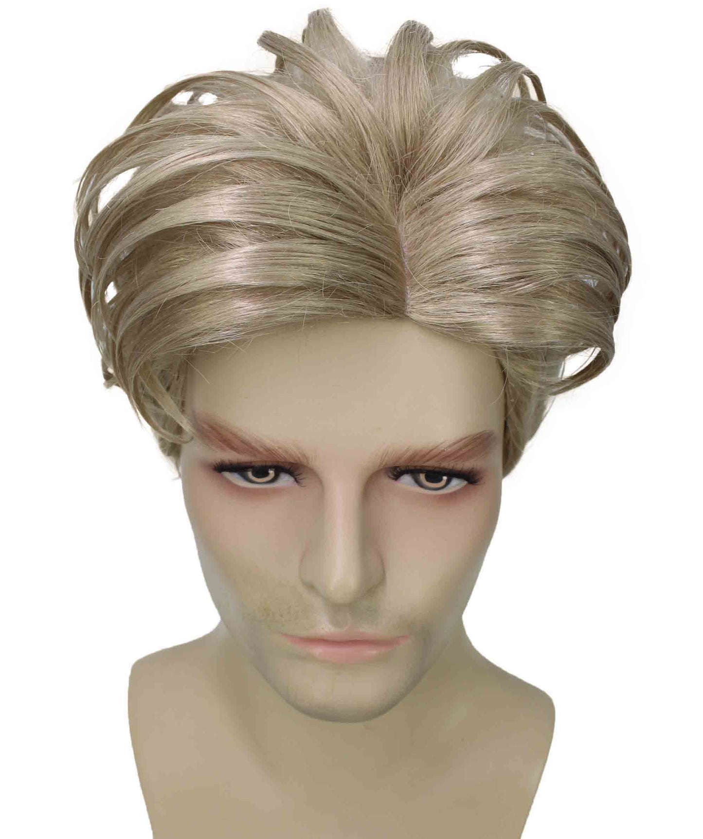 90's Rave Guy | Men's Short Gelled Middle Part | Halloween Wig | Multiple colors | Flame-Retardant Synthetic Fiber