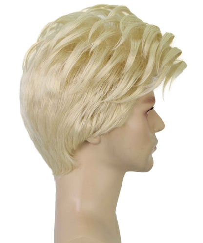 90's Rave Guy | Men's Short Gelled Middle Part | Halloween Wig | Multiple colors | Flame-Retardant Synthetic Fiber