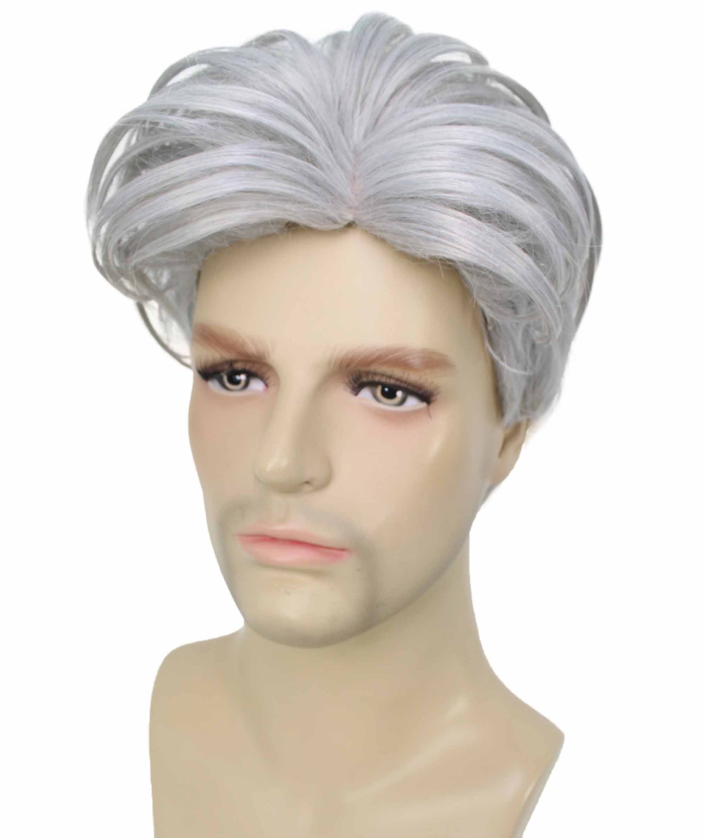 90's Rave Guy | Men's Short Gelled Middle Part | Halloween Wig | Multiple colors | Flame-Retardant Synthetic Fiber