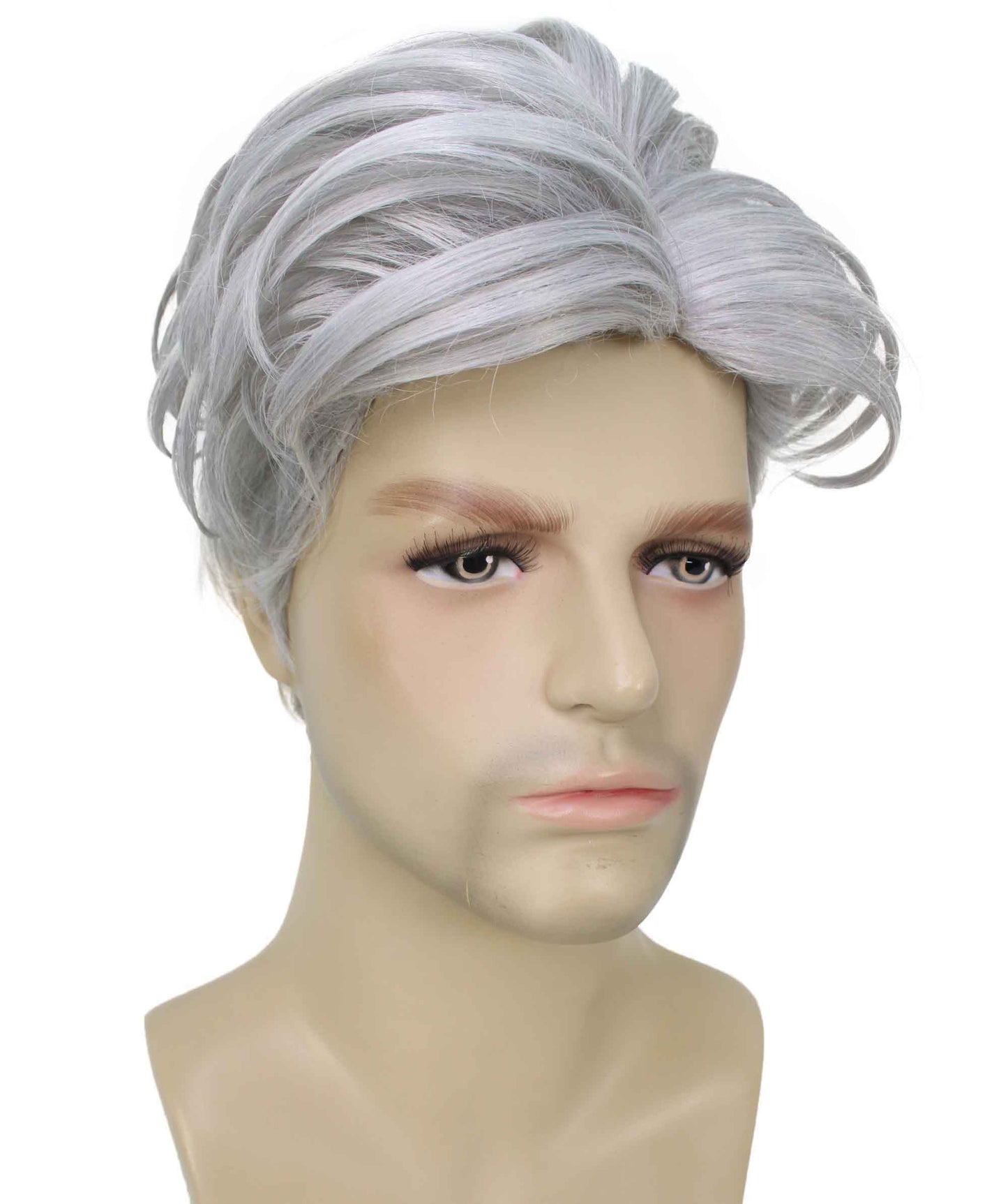 90's Rave Guy | Men's Short Gelled Middle Part | Halloween Wig | Multiple colors | Flame-Retardant Synthetic Fiber