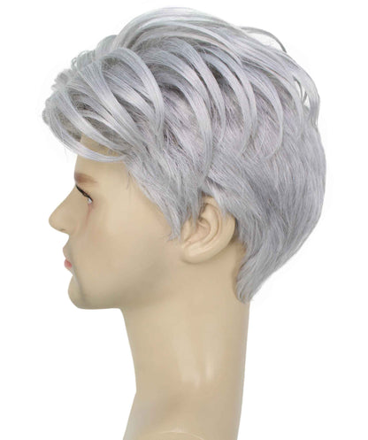 90's Rave Guy | Men's Short Gelled Middle Part | Halloween Wig | Multiple colors | Flame-Retardant Synthetic Fiber