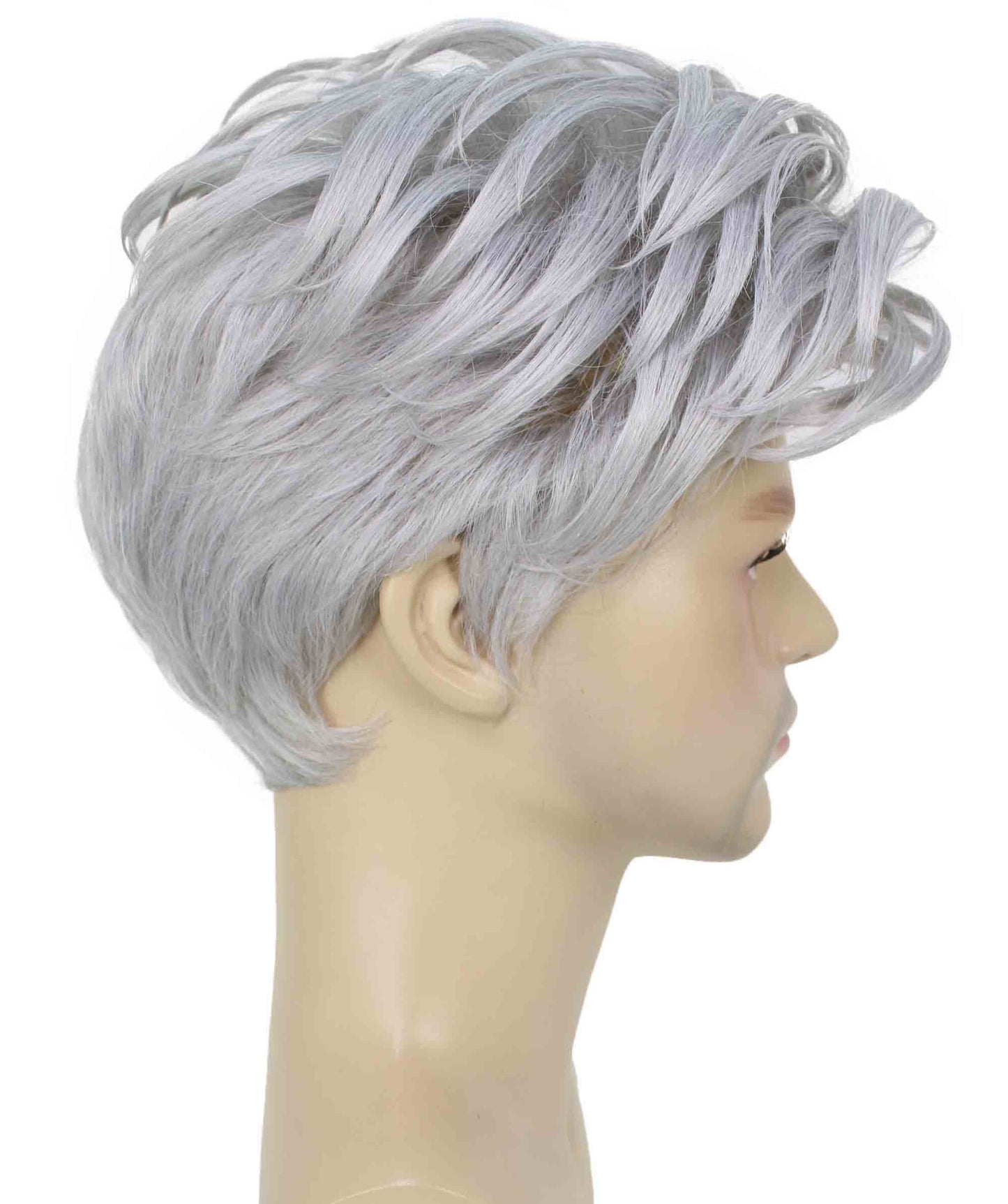 90's Rave Guy | Men's Short Gelled Middle Part | Halloween Wig | Multiple colors | Flame-Retardant Synthetic Fiber