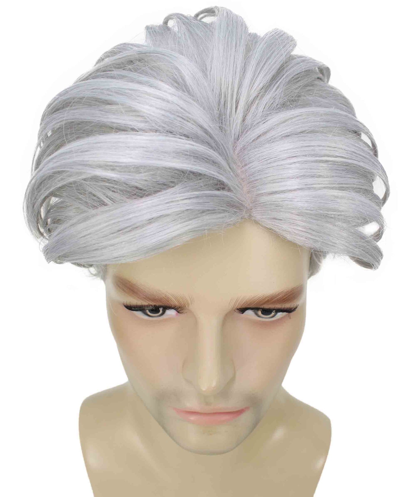 90's Rave Guy | Men's Short Gelled Middle Part | Halloween Wig | Multiple colors | Flame-Retardant Synthetic Fiber