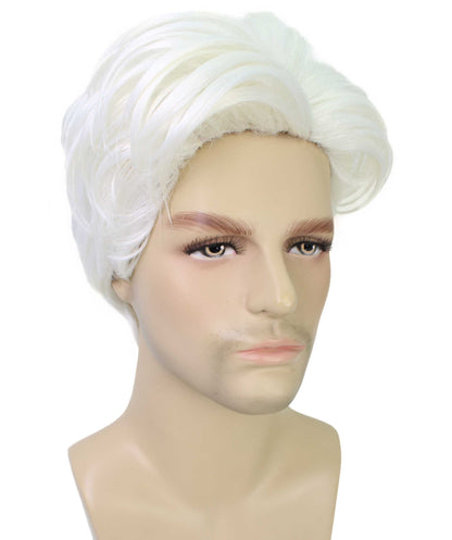 90's Rave Guy | Men's Short Gelled Middle Part | Halloween Wig | Multiple colors | Flame-Retardant Synthetic Fiber