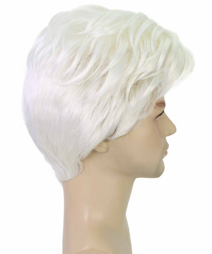 90's Rave Guy | Men's Short Gelled Middle Part | Halloween Wig | Multiple colors | Flame-Retardant Synthetic Fiber