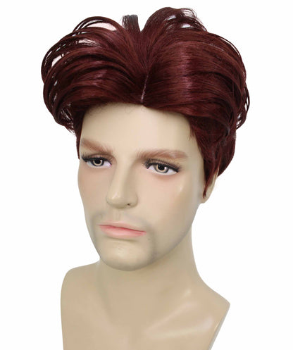 90's Rave Guy | Men's Short Gelled Middle Part | Halloween Wig | Multiple colors | Flame-Retardant Synthetic Fiber