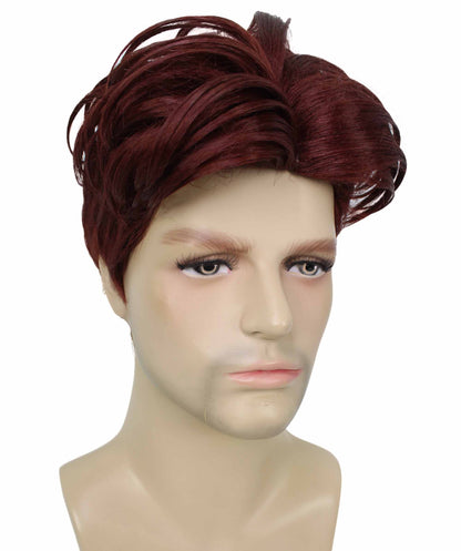 90's Rave Guy | Men's Short Gelled Middle Part | Halloween Wig | Multiple colors | Flame-Retardant Synthetic Fiber