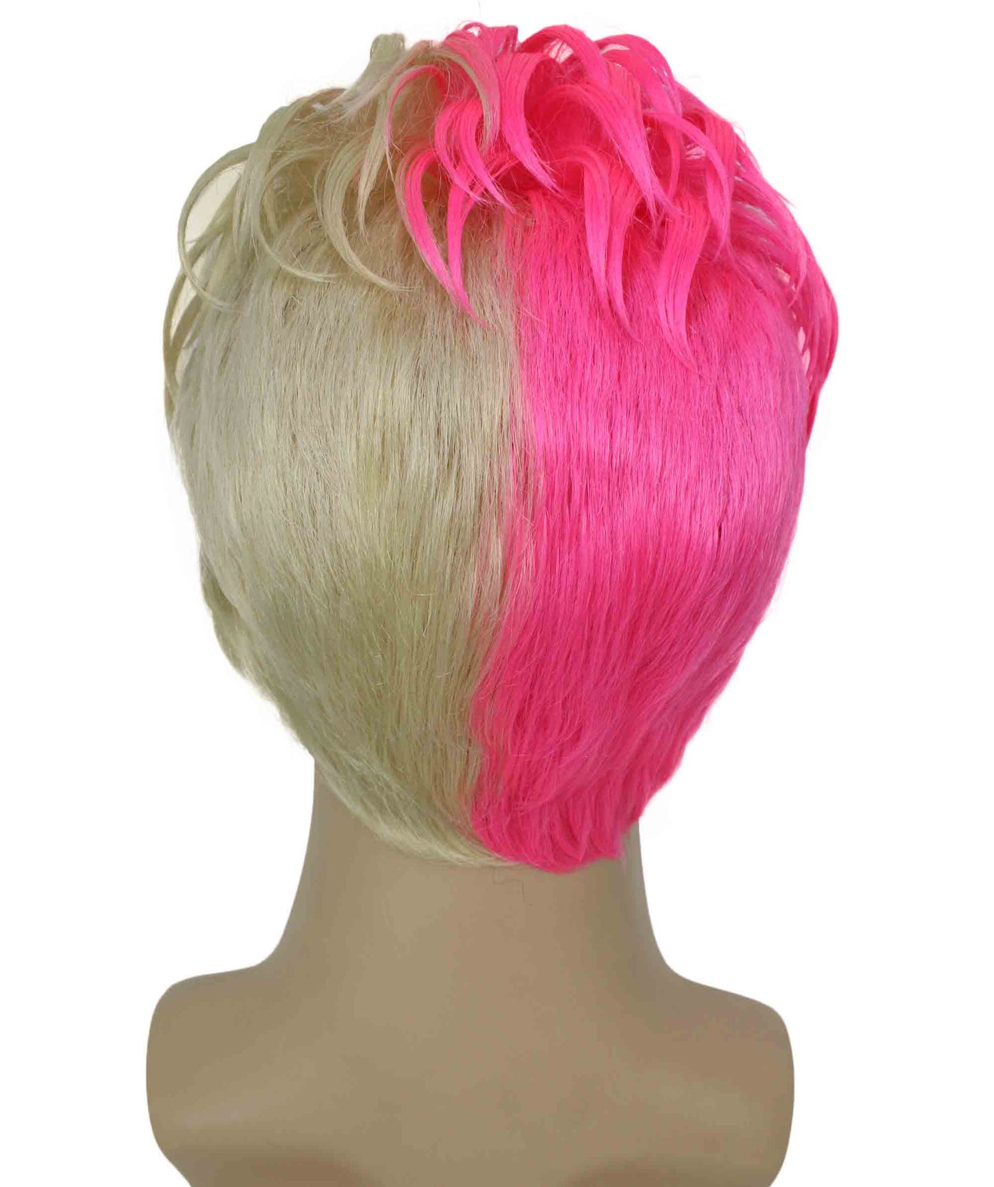 90's Rave Guy | Men's Short Gelled Middle Part | Halloween Wig | Multiple colors | Flame-Retardant Synthetic Fiber