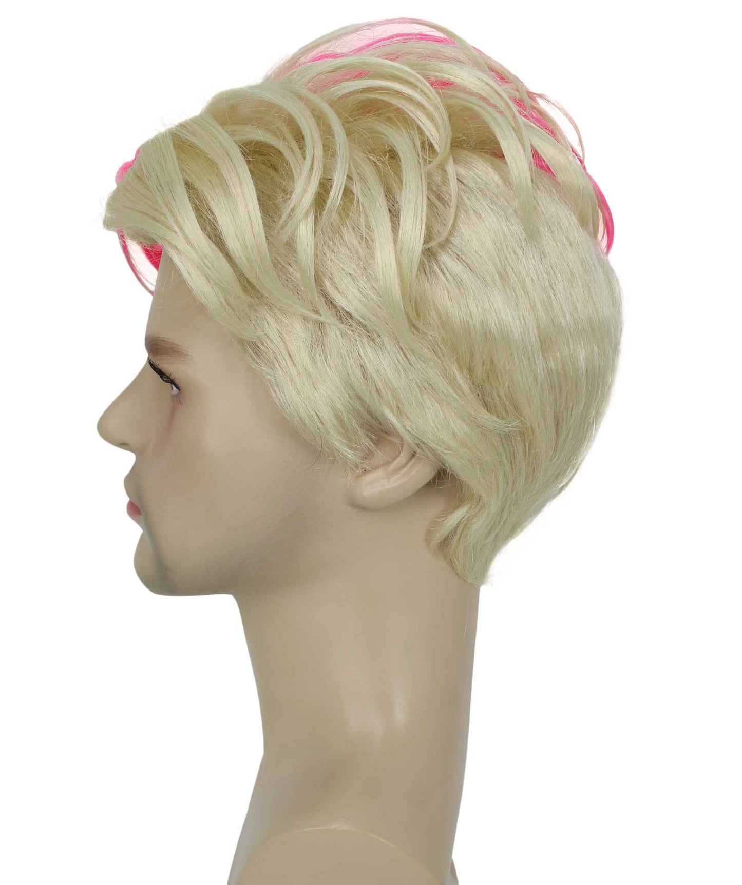 90's Rave Guy | Men's Short Gelled Middle Part | Halloween Wig | Multiple colors | Flame-Retardant Synthetic Fiber